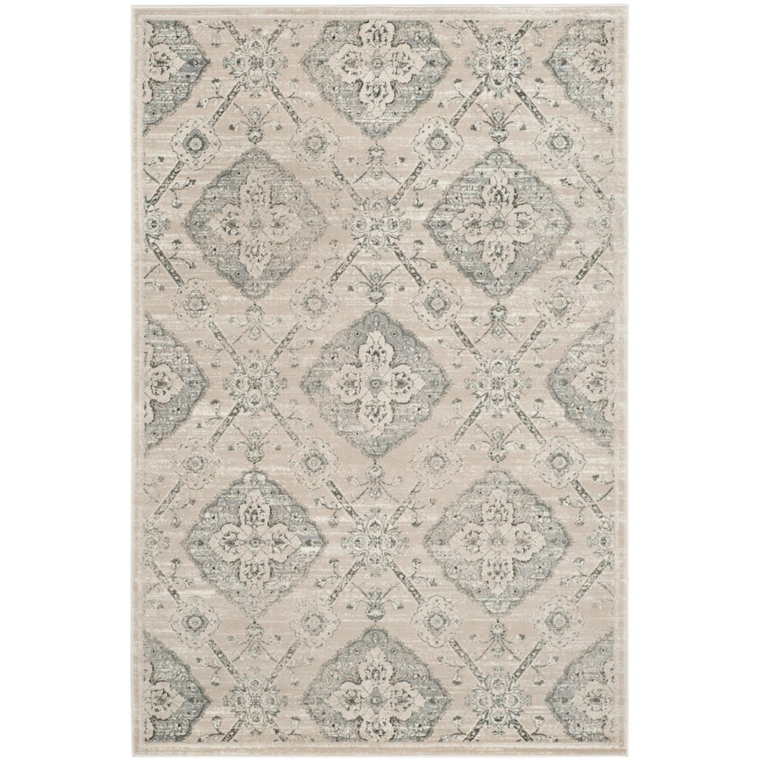 SAFAVIEH Carnegie CNG623B Taupe / Light Blue Rug Image 1