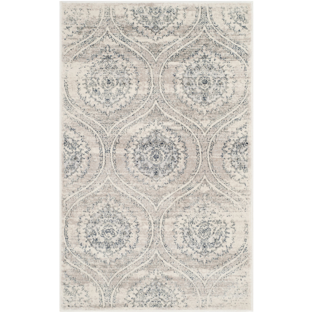 SAFAVIEH Carnegie CNG626A Light Grey / Cream Rug Image 5