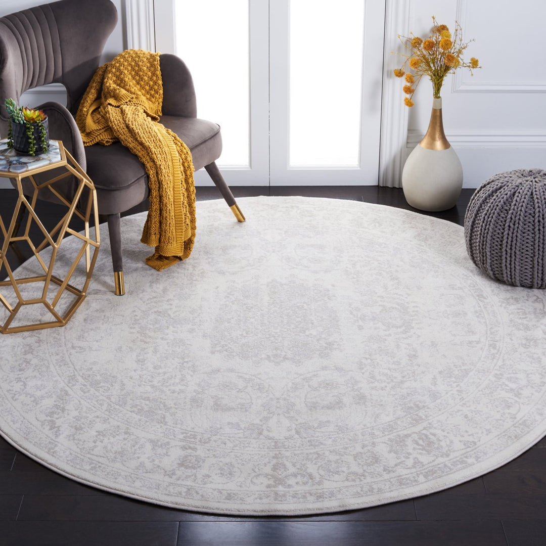 SAFAVIEH Carnegie CNG631C Cream / Light Grey Rug Image 2