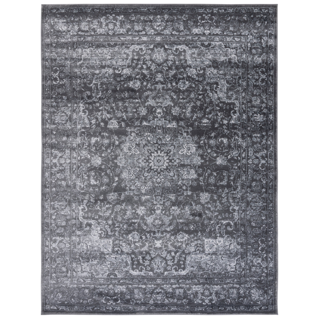 SAFAVIEH Carnegie Collection CNG631P Dark Grey/Cream Rug Image 1