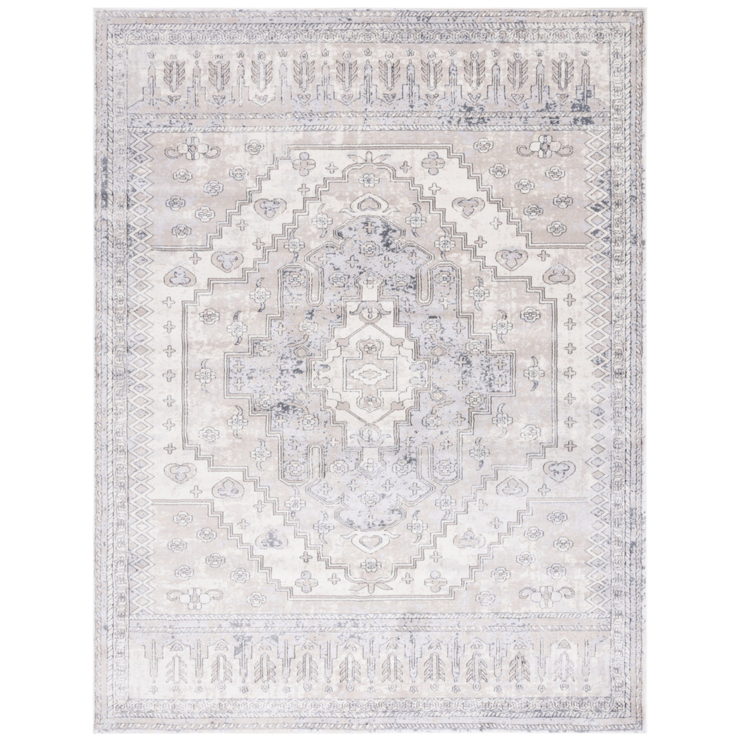 SAFAVIEH Carnegie Collection CNG662F Ivory / Grey Rug Image 1