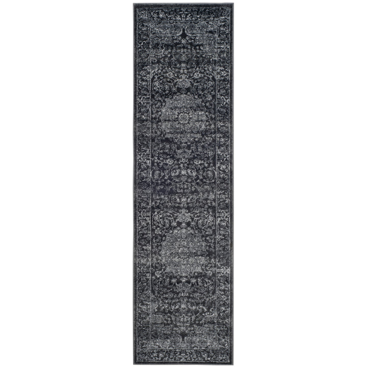 SAFAVIEH Carnegie Collection CNG631P Dark Grey/Cream Rug Image 3