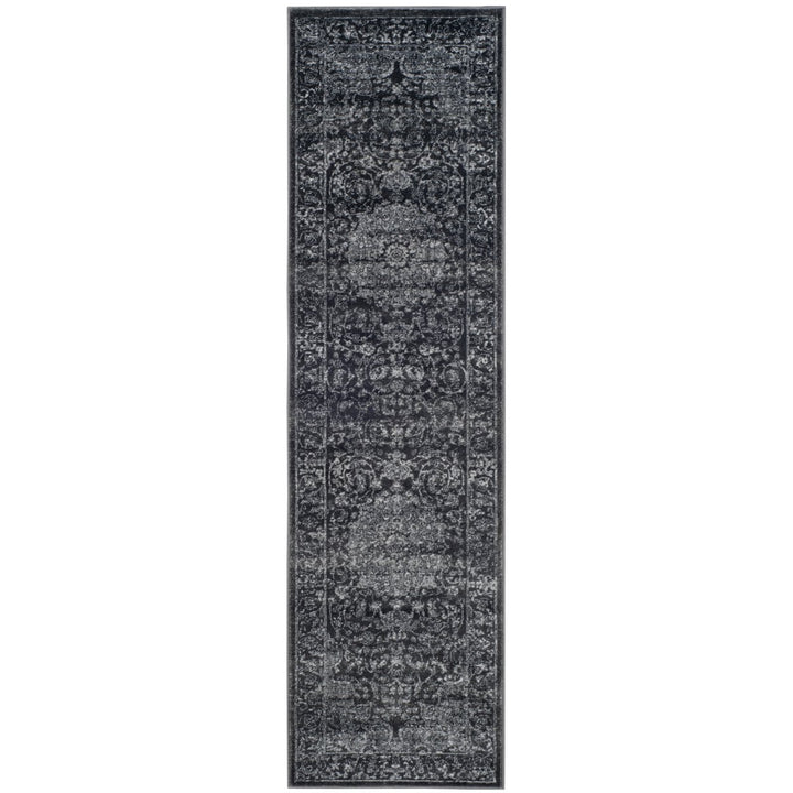 SAFAVIEH Carnegie Collection CNG631P Dark Grey/Cream Rug Image 1