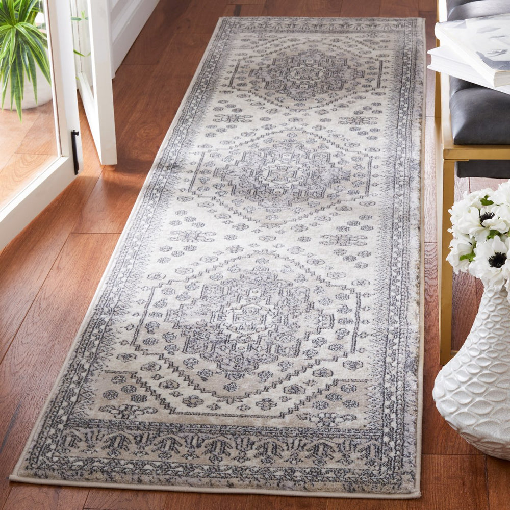 SAFAVIEH Carnegie Collection CNG662F Ivory / Grey Rug Image 2