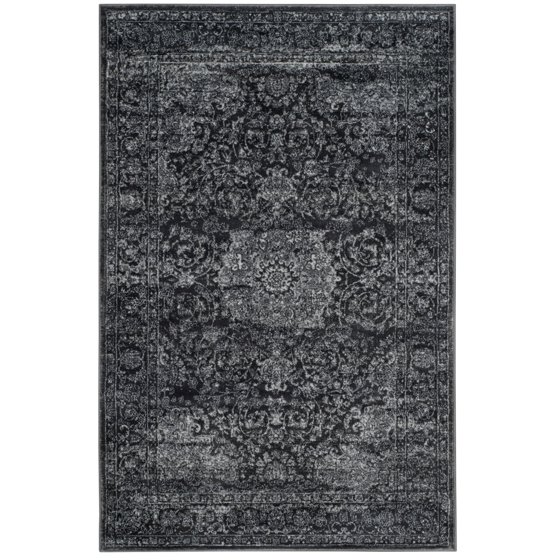 SAFAVIEH Carnegie Collection CNG631P Dark Grey/Cream Rug Image 5