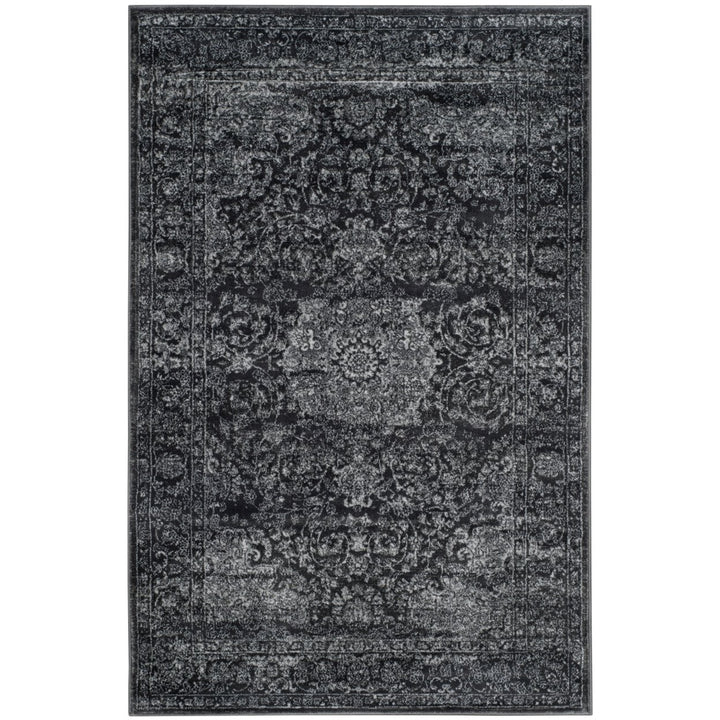 SAFAVIEH Carnegie Collection CNG631P Dark Grey/Cream Rug Image 1