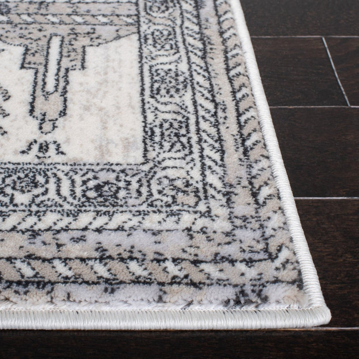 SAFAVIEH Carnegie Collection CNG662F Ivory / Grey Rug Image 4