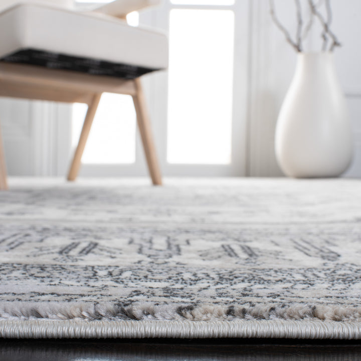 SAFAVIEH Carnegie Collection CNG662F Ivory / Grey Rug Image 5