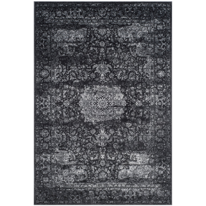 SAFAVIEH Carnegie Collection CNG631P Dark Grey/Cream Rug Image 7