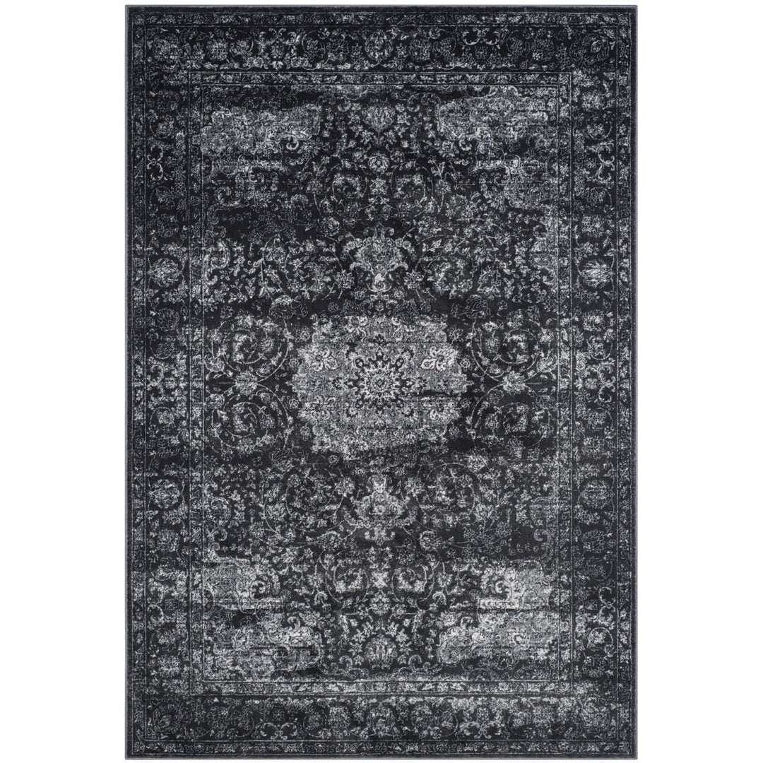 SAFAVIEH Carnegie Collection CNG631P Dark Grey/Cream Rug Image 1