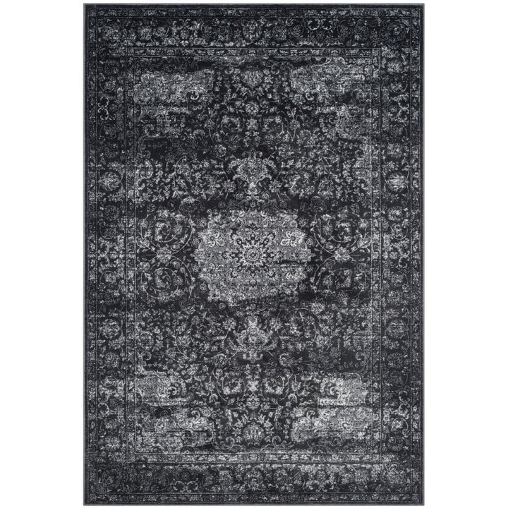 SAFAVIEH Carnegie Collection CNG631P Dark Grey/Cream Rug Image 1