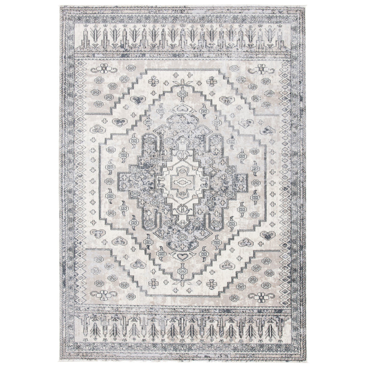 SAFAVIEH Carnegie Collection CNG662F Ivory / Grey Rug Image 1