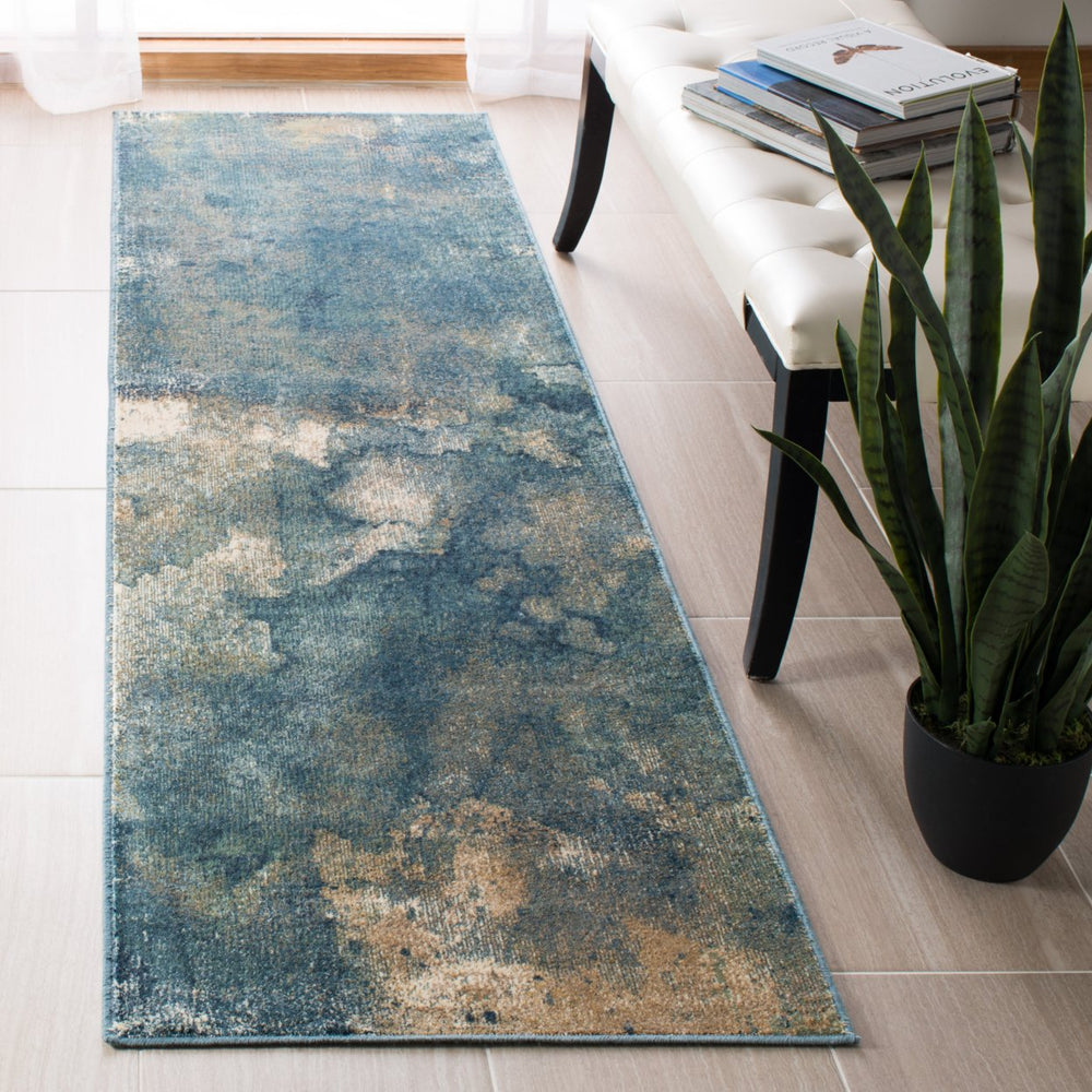 SAFAVIEH Constellation CNV765-2220 Lt Blue / Multi Rug Image 2