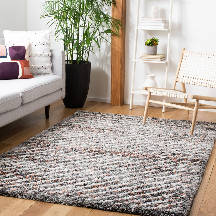 SAFAVIEH Canyon Shag CNY551F Grey / Ivory Rug Image 1