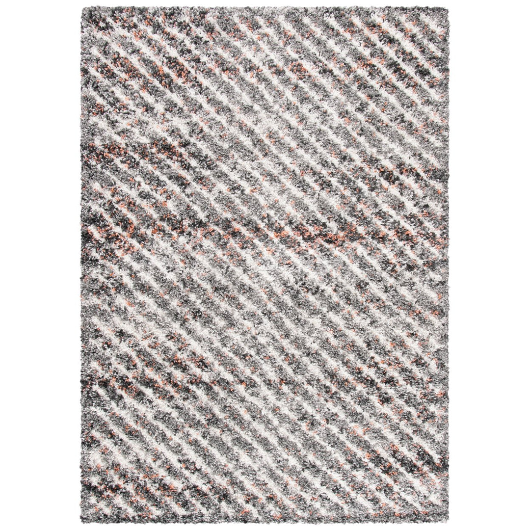 SAFAVIEH Canyon Shag CNY551F Grey / Ivory Rug Image 1