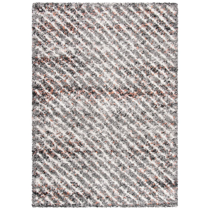 SAFAVIEH Canyon Shag CNY551F Grey / Ivory Rug Image 1