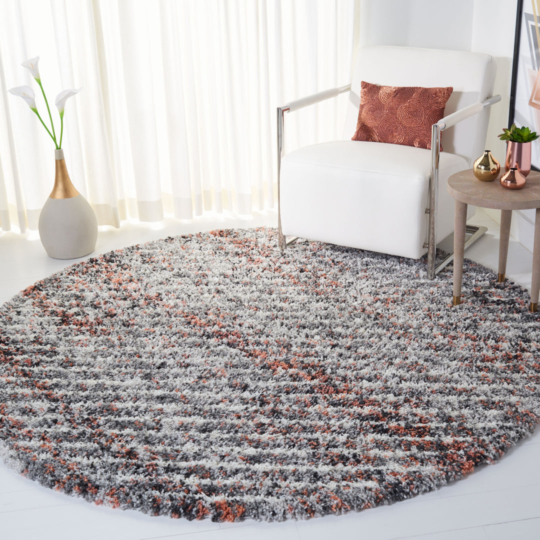 SAFAVIEH Canyon Shag CNY551F Grey / Ivory Rug Image 3