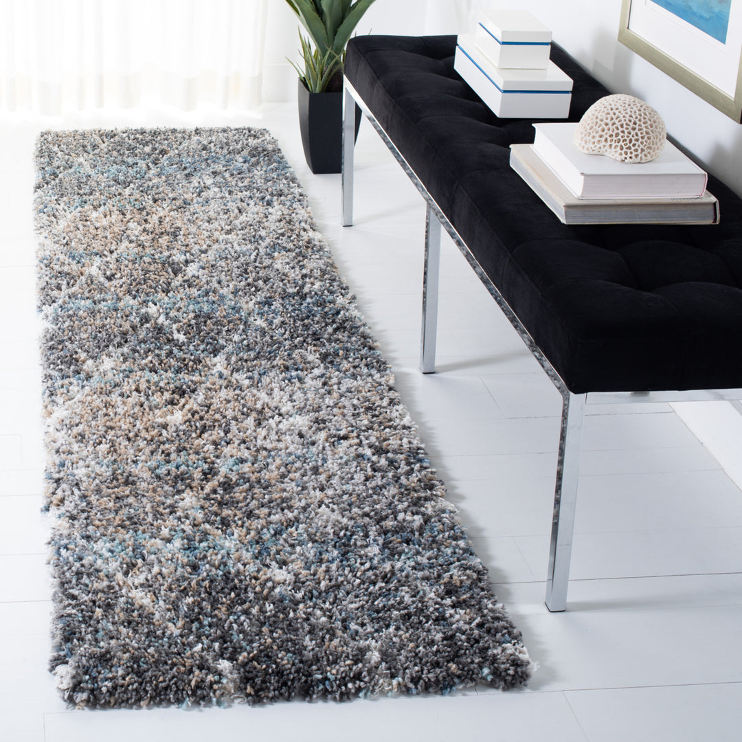 SAFAVIEH Canyon Shag CNY550F Grey / Ivory Rug Image 3