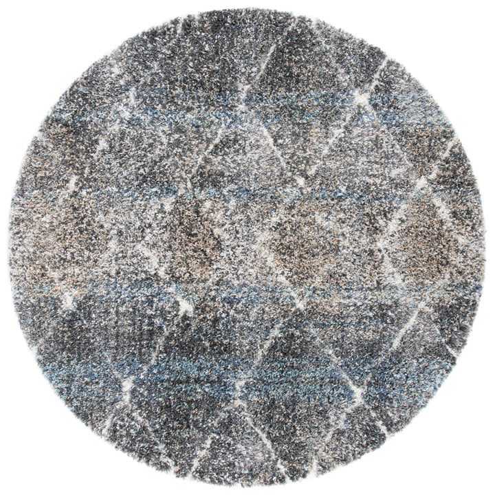 SAFAVIEH Canyon Shag CNY550F Grey / Ivory Rug Image 4