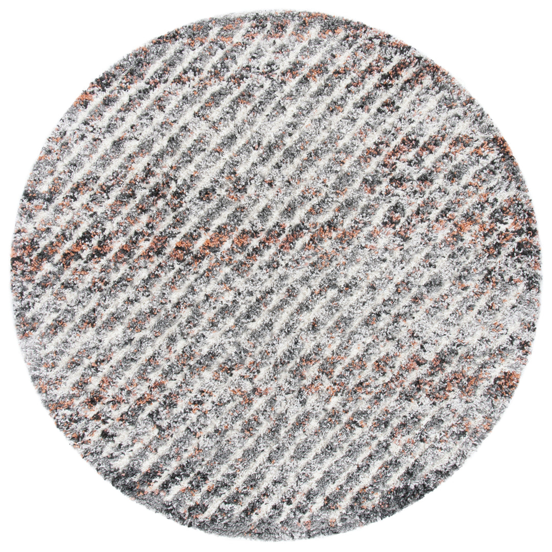 SAFAVIEH Canyon Shag CNY551F Grey / Ivory Rug Image 5