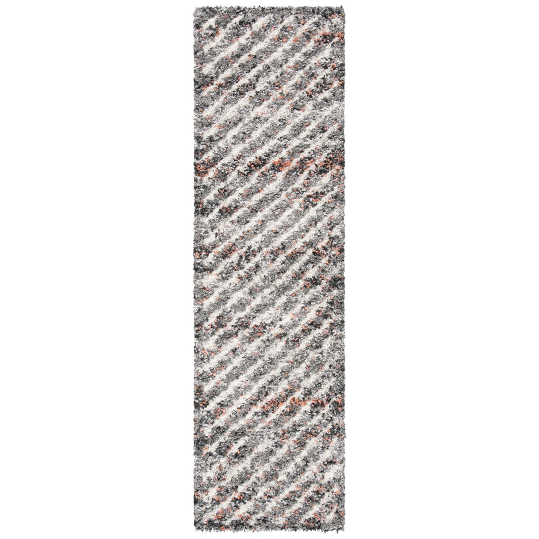 SAFAVIEH Canyon Shag CNY551F Grey / Ivory Rug Image 1