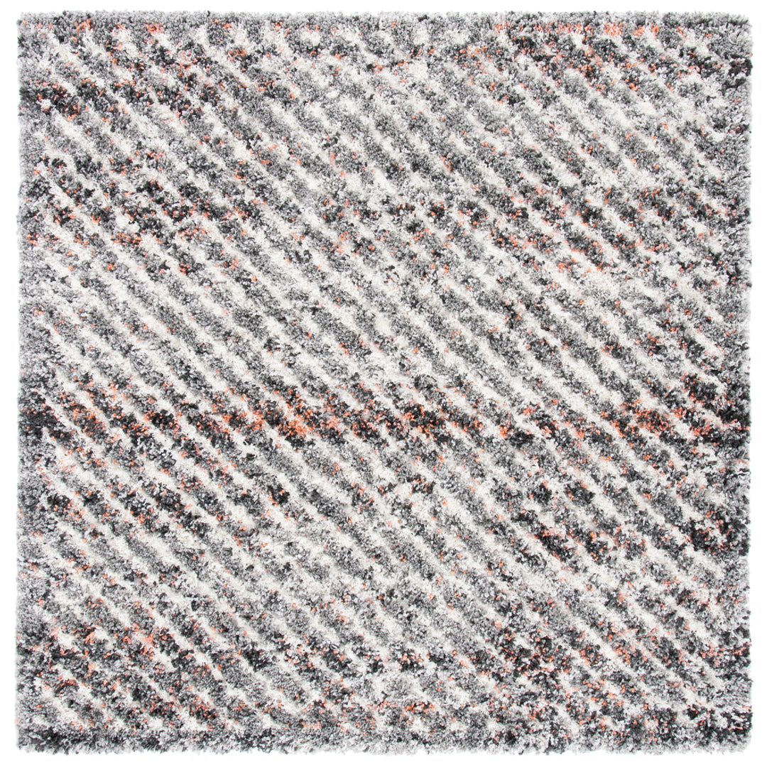 SAFAVIEH Canyon Shag CNY551F Grey / Ivory Rug Image 7