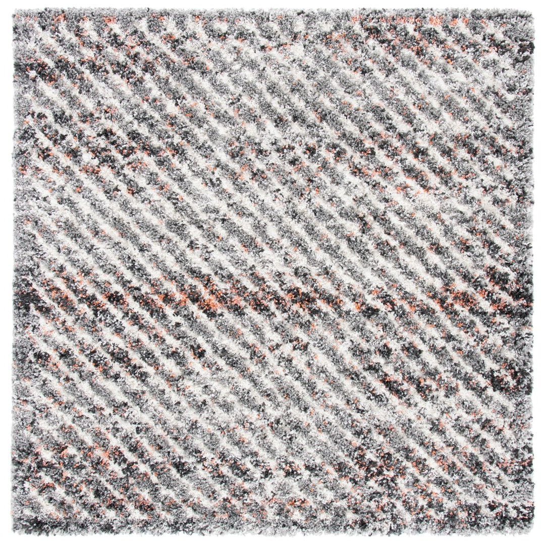 SAFAVIEH Canyon Shag CNY551F Grey / Ivory Rug Image 1