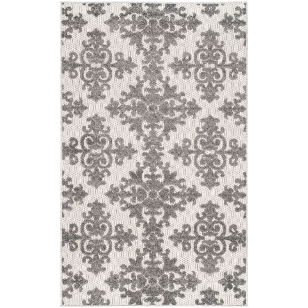 SAFAVIEH Cottage Collection COT906C Cream / Grey Rug Image 2