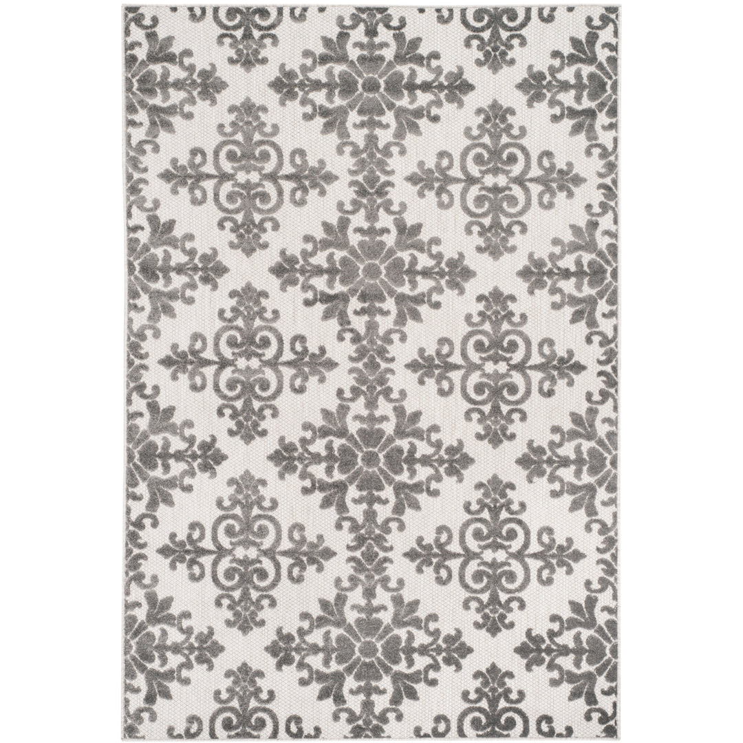 SAFAVIEH Cottage Collection COT906C Cream / Grey Rug Image 4