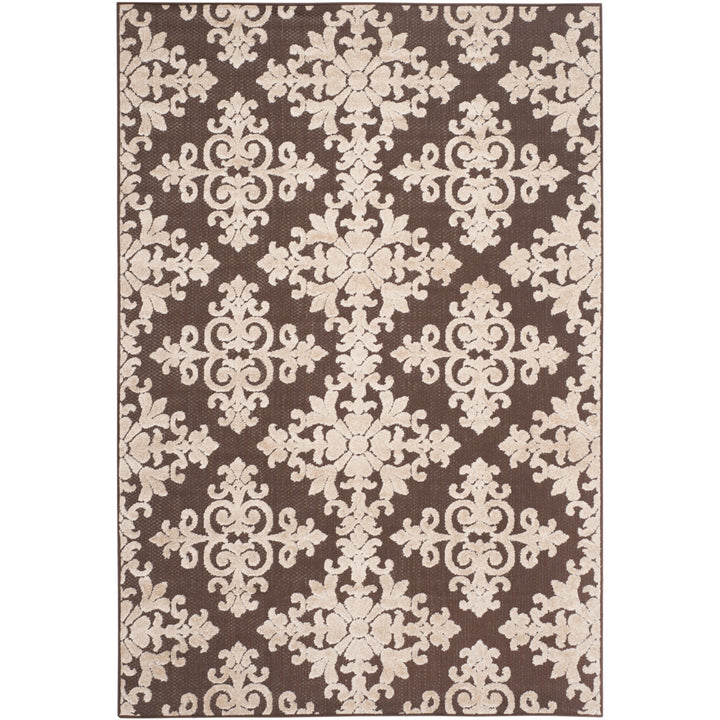 SAFAVIEH Cottage Collection COT906D Brown / Creme Rug Image 6