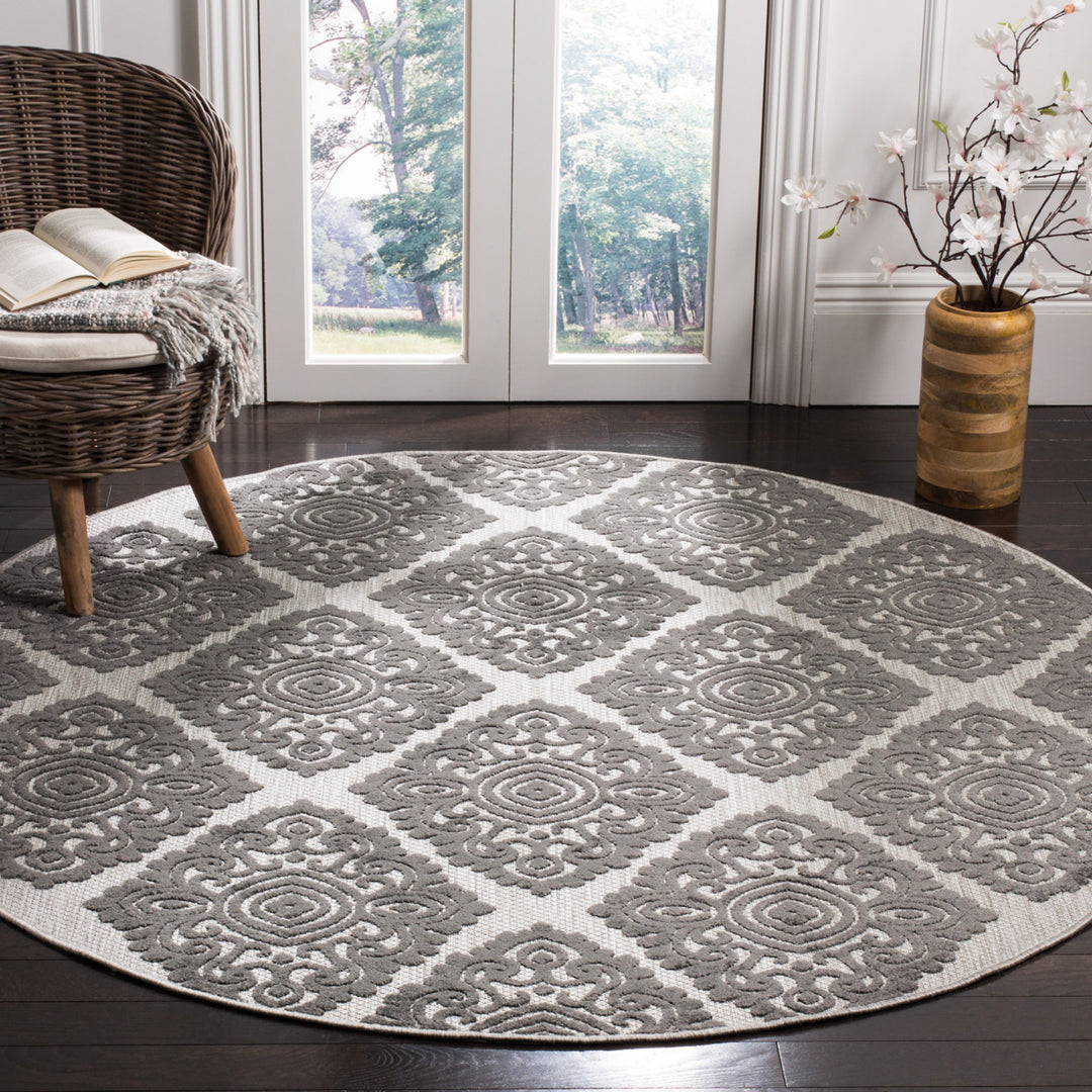 SAFAVIEH Cottage Collection COT907C Cream / Grey Rug Image 2