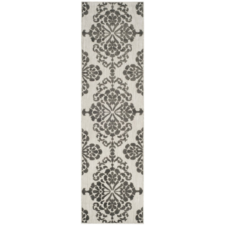 SAFAVIEH Cottage Collection COT908C Cream / Grey Rug Image 1