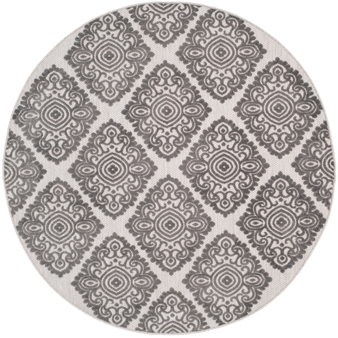 SAFAVIEH Cottage Collection COT907C Cream / Grey Rug Image 4