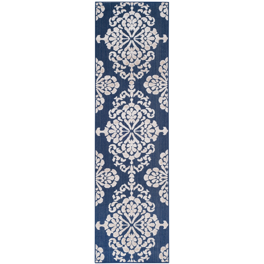 SAFAVIEH Cottage Collection COT908A Navy / Creme Rug Image 3