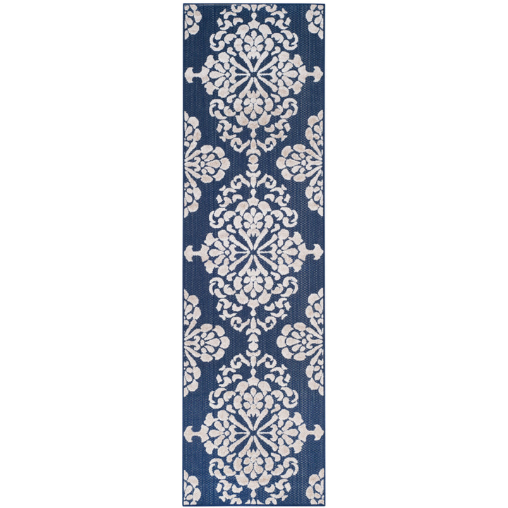 SAFAVIEH Cottage Collection COT908A Navy / Creme Rug Image 3