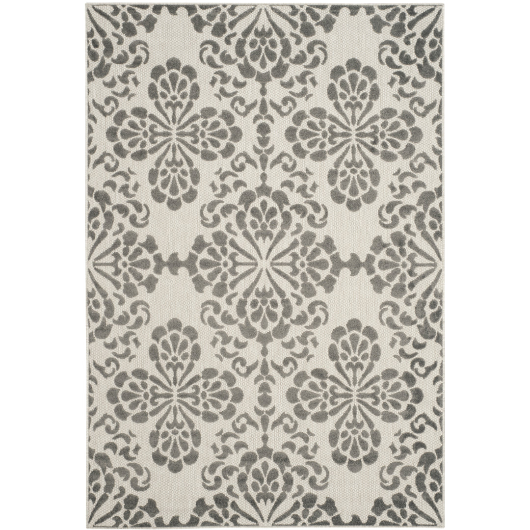 SAFAVIEH Cottage Collection COT908C Cream / Grey Rug Image 6