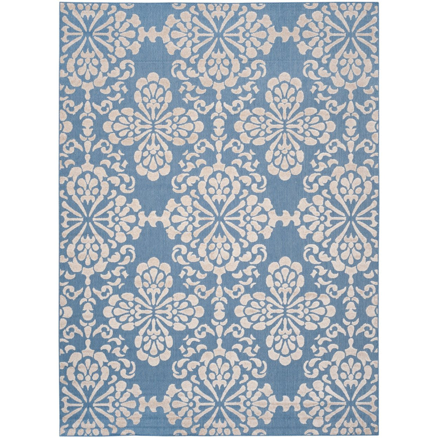 SAFAVIEH Cottage COT908F Light Blue / Beige Rug Image 1