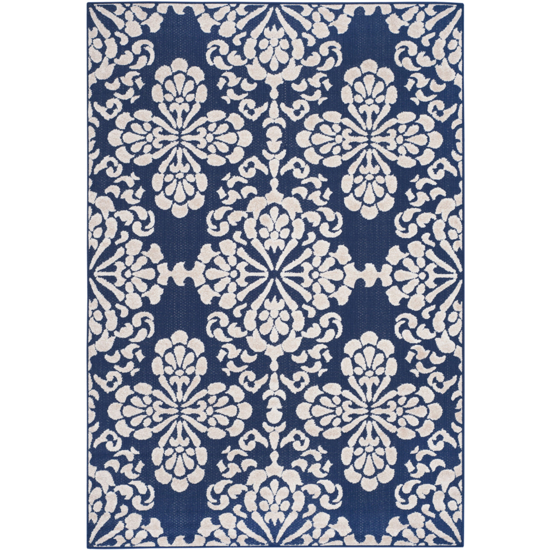 SAFAVIEH Cottage Collection COT908A Navy / Creme Rug Image 6