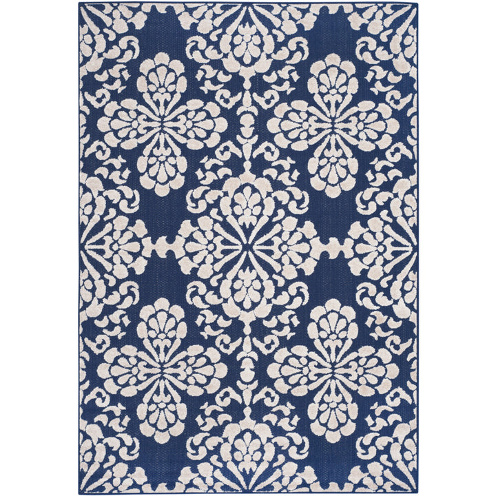 SAFAVIEH Cottage Collection COT908A Navy / Creme Rug Image 6