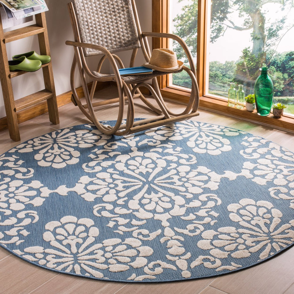 SAFAVIEH Cottage COT908F Light Blue / Beige Rug Image 2