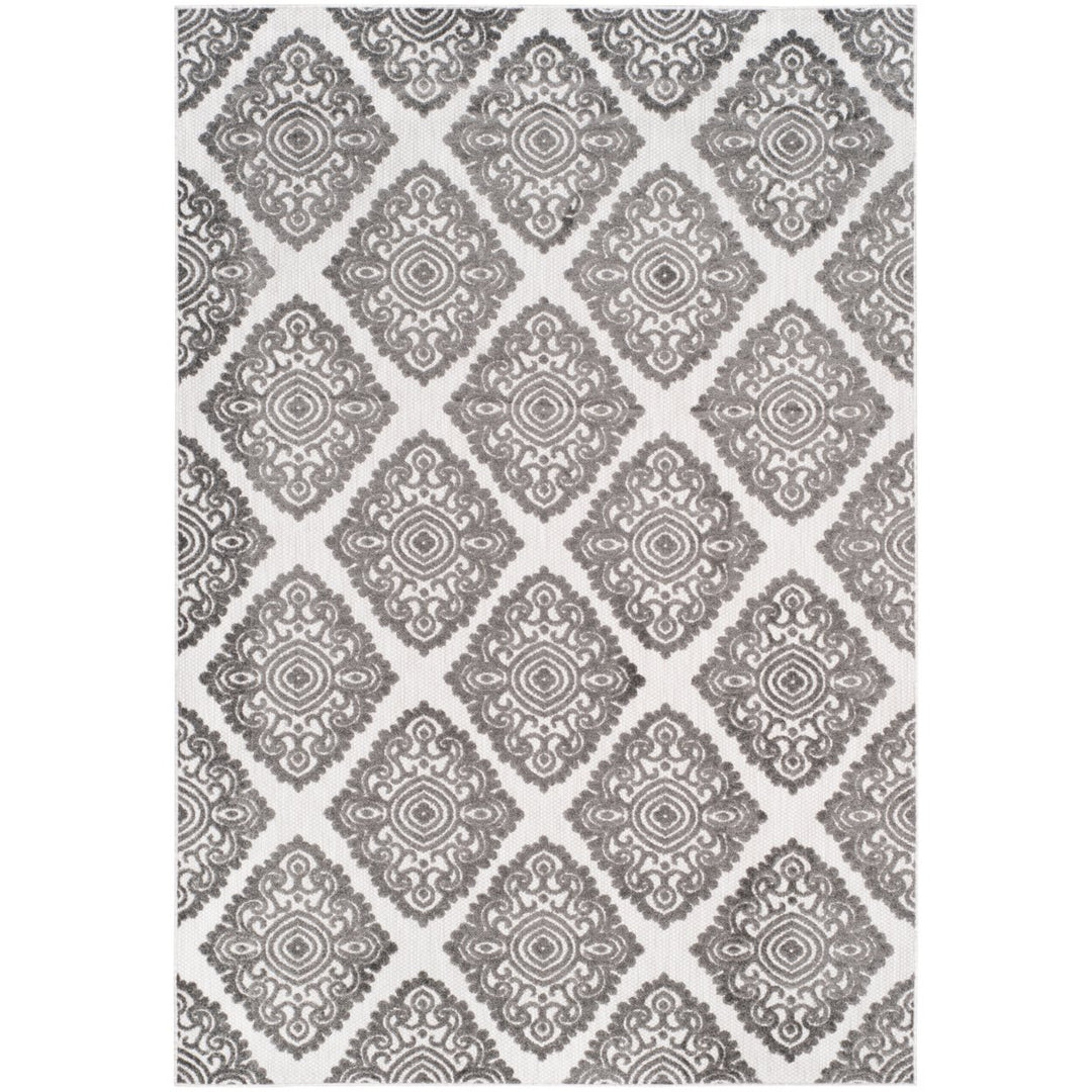 SAFAVIEH Cottage Collection COT907C Cream / Grey Rug Image 1