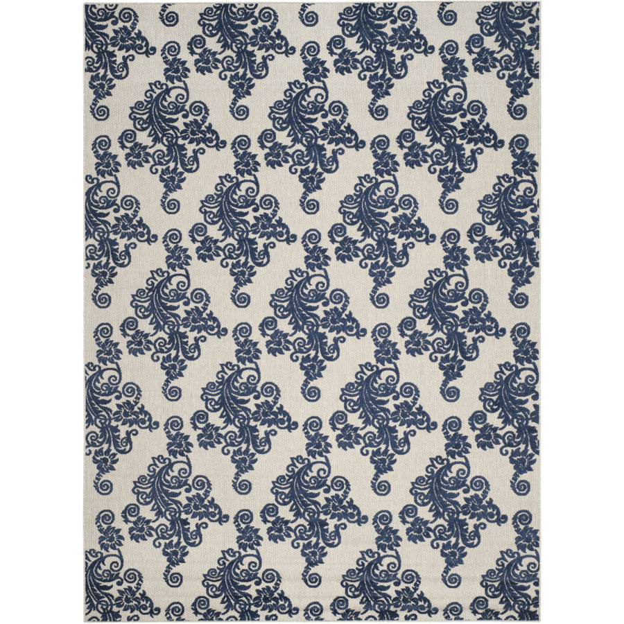 SAFAVIEH Cottage COT909B Light Grey / Royal Blue Rug Image 1