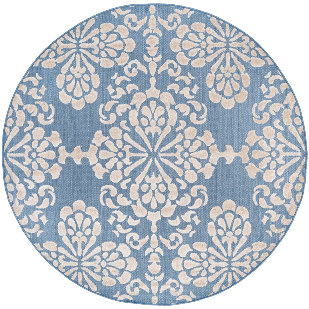 SAFAVIEH Cottage COT908F Light Blue / Beige Rug Image 4