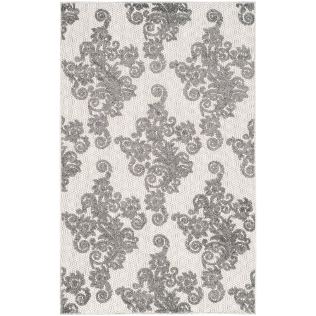 SAFAVIEH Cottage Collection COT909C Cream / Grey Rug Image 2