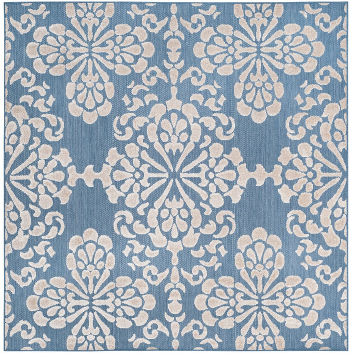 SAFAVIEH Cottage COT908F Light Blue / Beige Rug Image 6