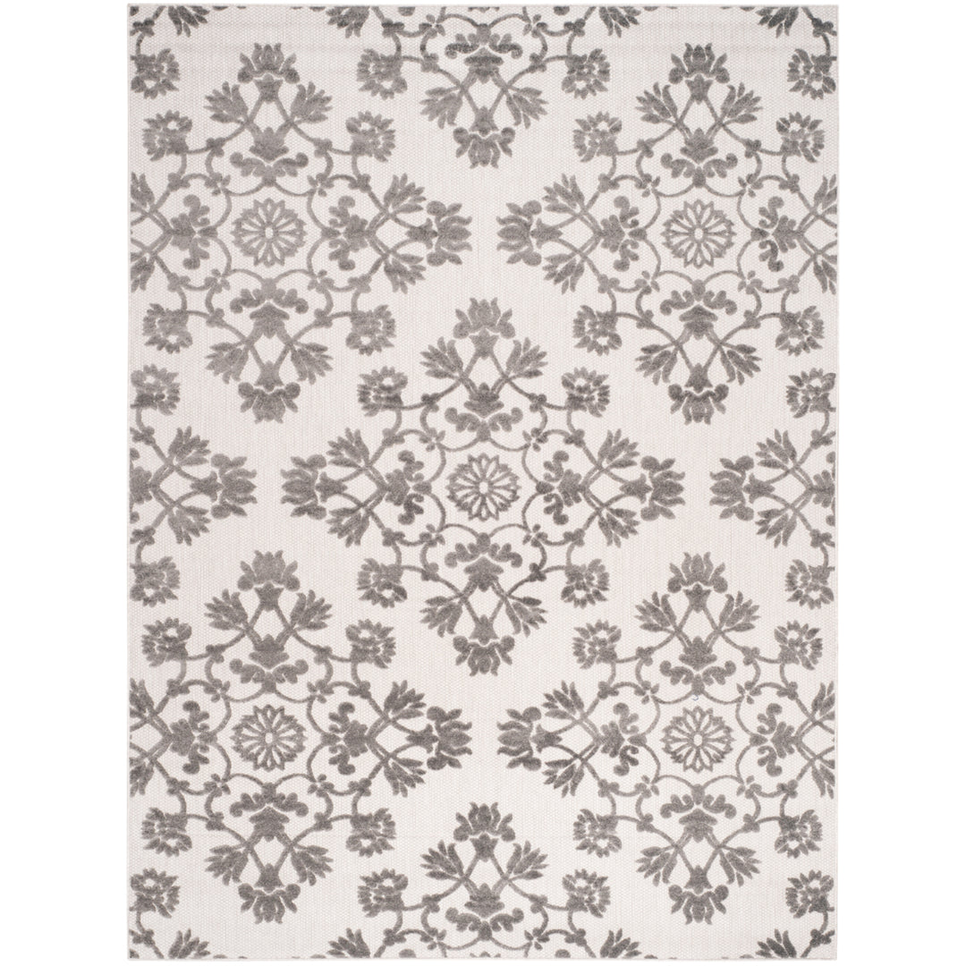 SAFAVIEH Cottage Collection COT910C Cream / Grey Rug Image 1