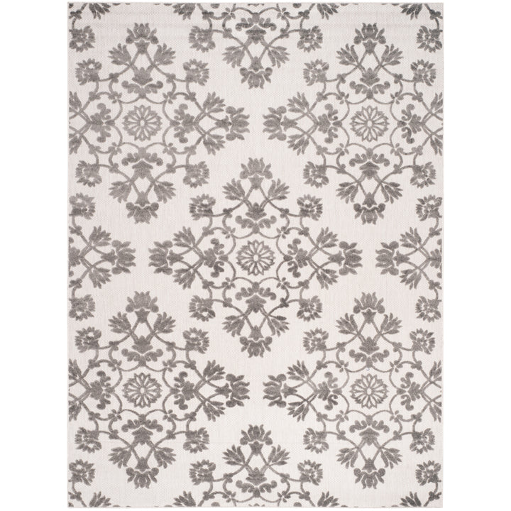 SAFAVIEH Cottage Collection COT910C Cream / Grey Rug Image 1