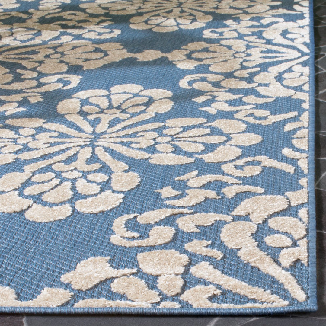 SAFAVIEH Cottage COT908F Light Blue / Beige Rug Image 7