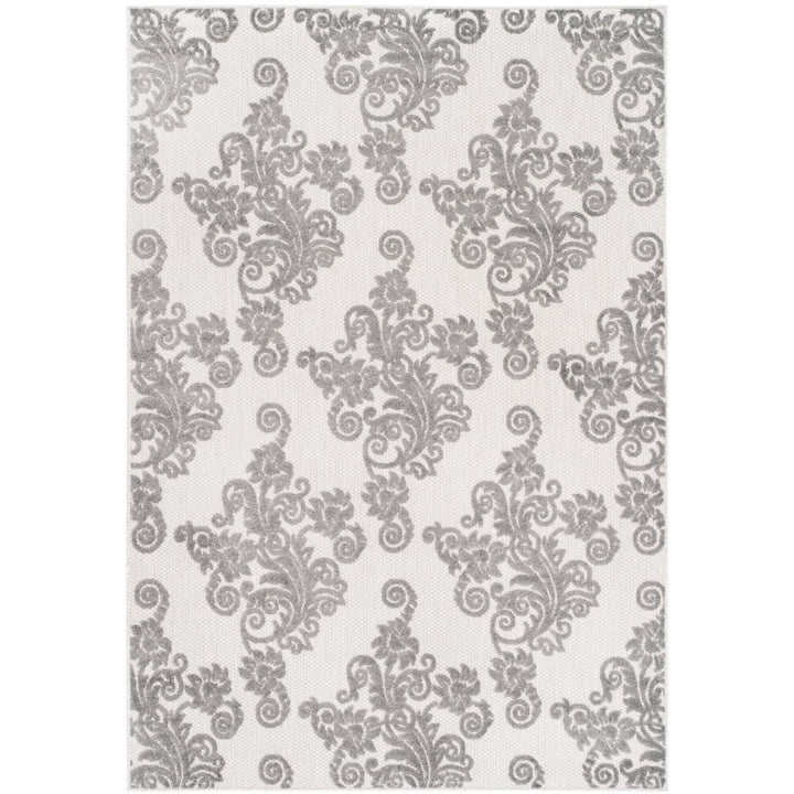 SAFAVIEH Cottage Collection COT909C Cream / Grey Rug Image 4