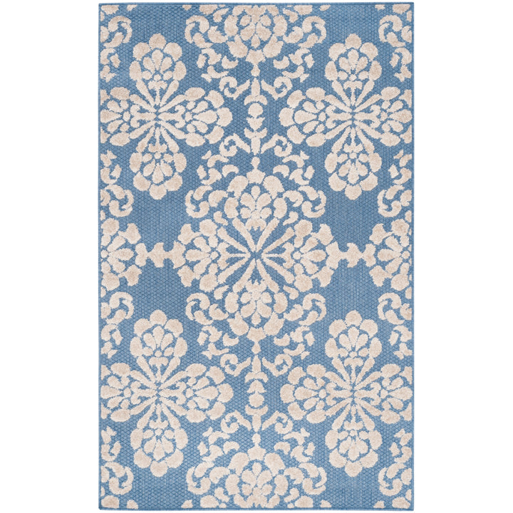 SAFAVIEH Cottage COT908F Light Blue / Beige Rug Image 8